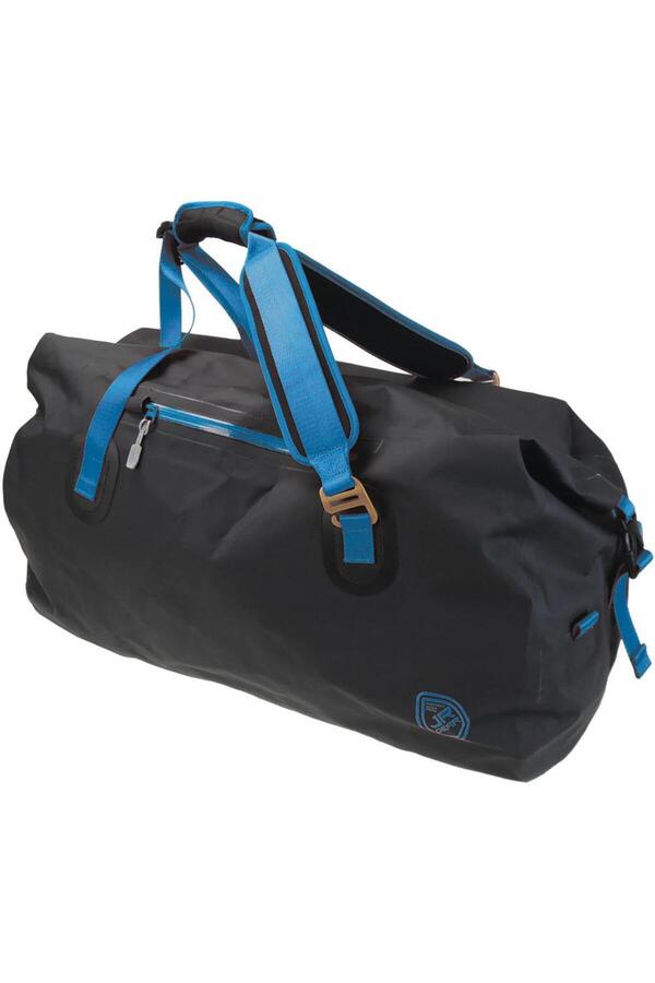 Jr Gear Roll Top Vinyl Duffel Su Geçirmez Spor Çanta 30 Litre-SİYAH-MAVİ