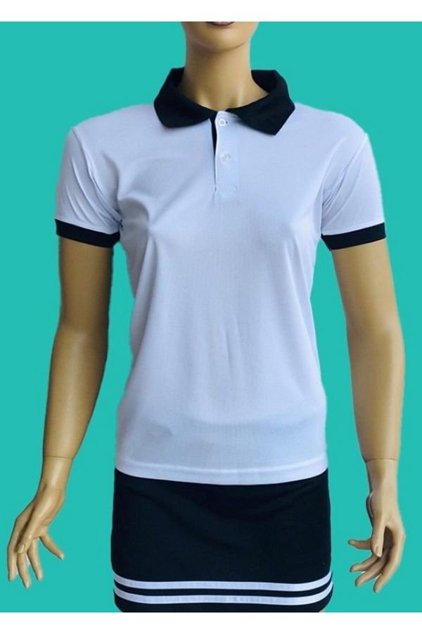 Kadın Polo Yaka Spor Tişört