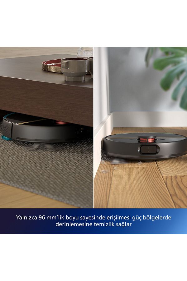 Philips H Siyah Akıllı Robot Süpürge - 1 YIL EK GARANTİ HEDİYE - Görsel 3