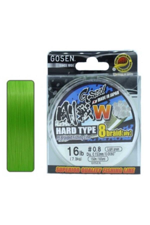 W8 Hard Type PE 8 Örgü İp Misina 150mt Açık Yeşil 0,15 MM
