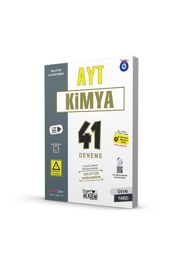 AYT - KİMYA - 41 Deneme - 1. Dönem Konuları