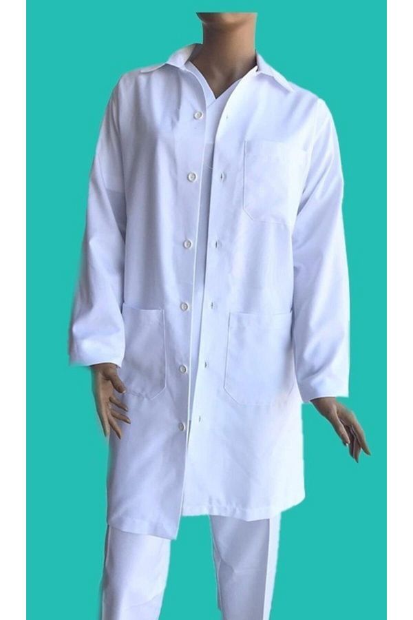 Unisex Beyaz Önlük