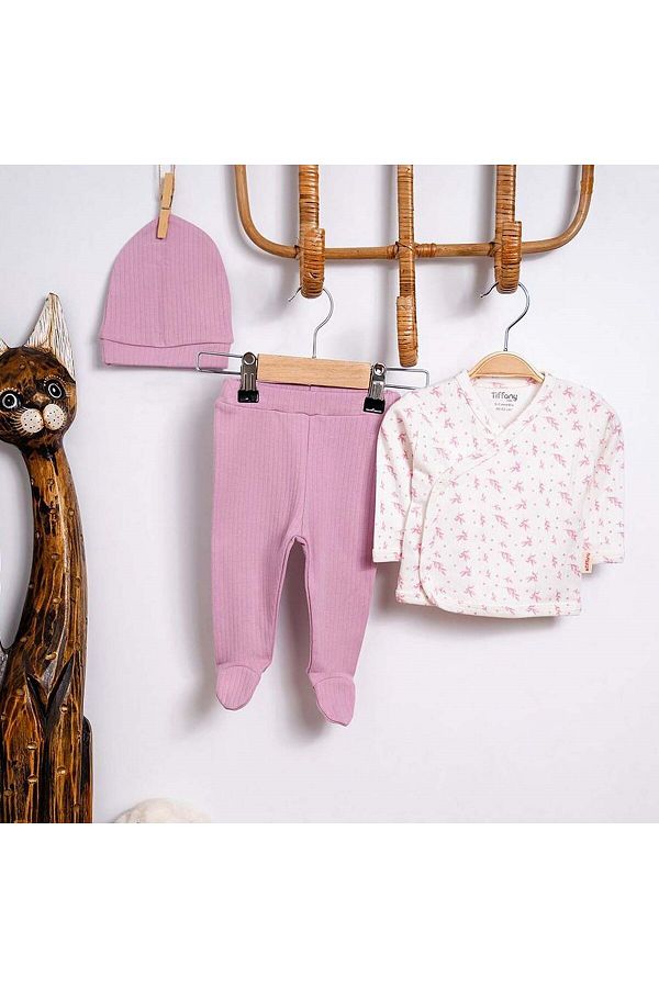 Baby Wildflowers Theme 3'lü Bebek Zıbın Seti 63078
