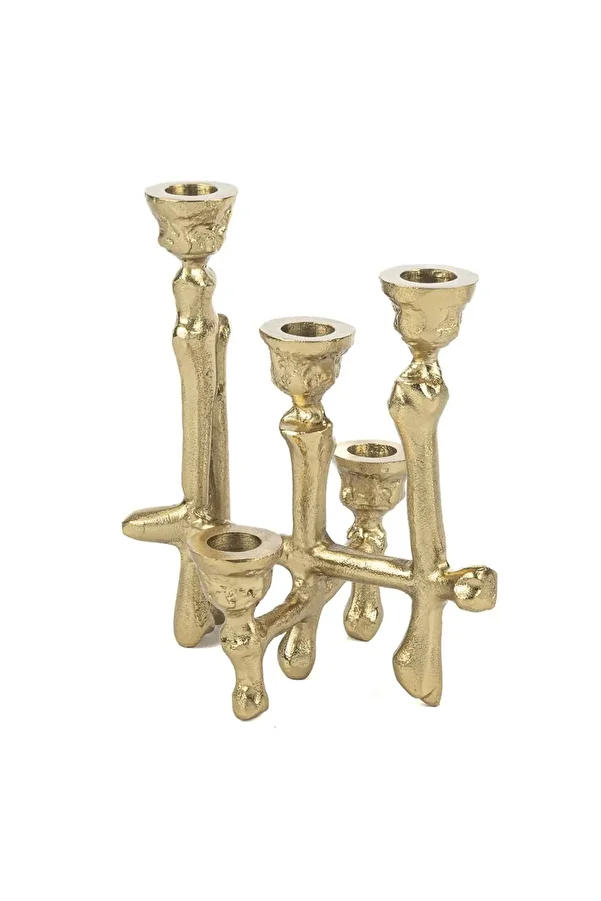 Gold 5li Mumluk 19x16x23 cm
