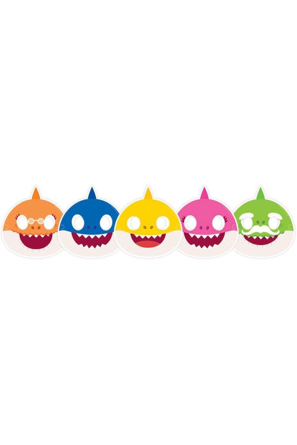 Baby Shark Maske Pk:6 Kl:144 En:19cm Boy:19cm