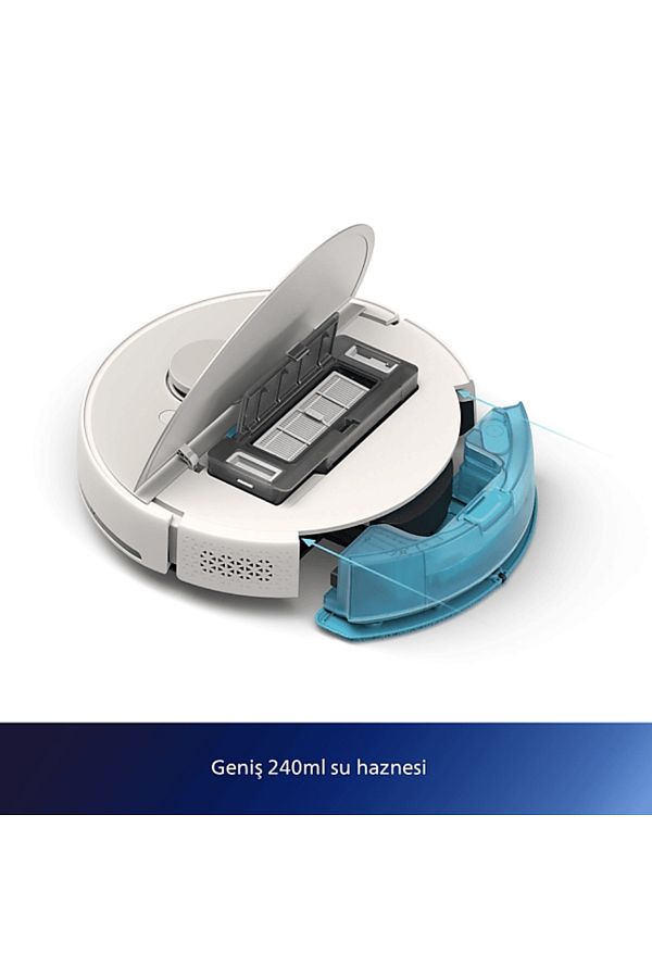 Philips Park İstasyonlu Islak, Kuru ve Moplu Premium Robot Süpürge, Ultra Yüksek Emiş Gücü 5000 Pa - Görsel 6