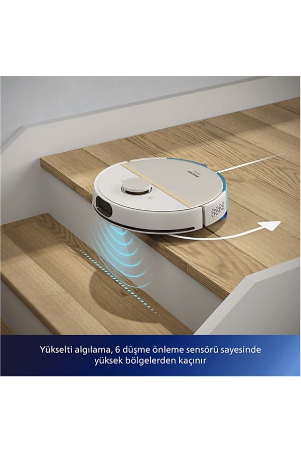 Philips Park İstasyonlu Islak, Kuru ve Moplu Premium Robot Süpürge, Ultra Yüksek Emiş Gücü 5000 Pa - Görsel 7