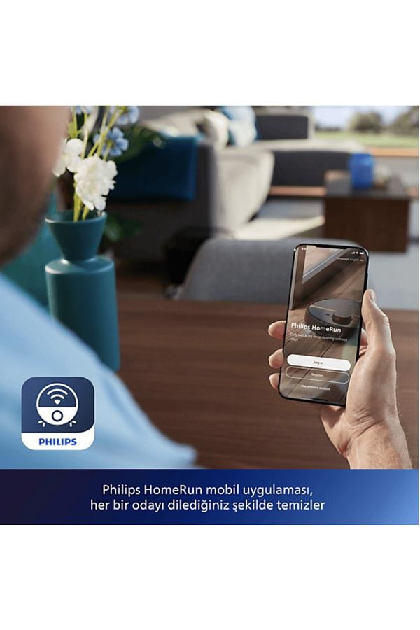 Philips Park İstasyonlu Islak, Kuru ve Moplu Premium Robot Süpürge, Ultra Yüksek Emiş Gücü 5000 Pa - Görsel 4