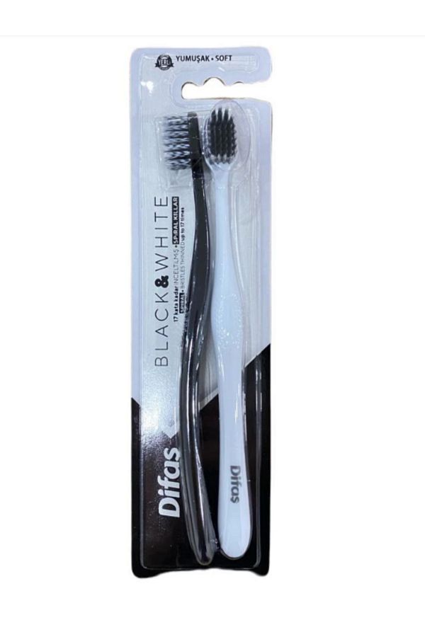 Black & White 2'li Yumuşak Soft Diş Fırçası