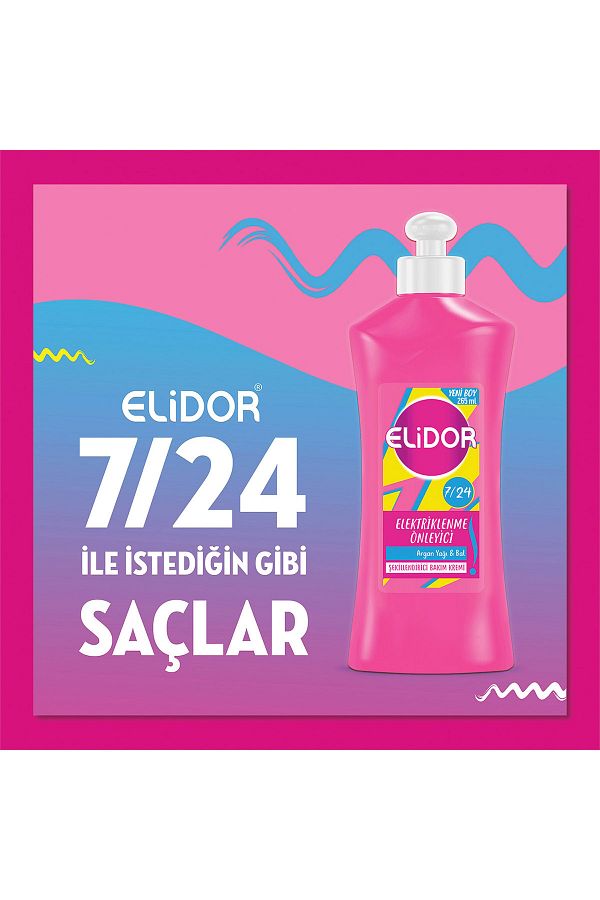 7 24 Şekillendirici Saç Bakım Kremi Elektriklenme Önleyici Argan Yağı Bal 265 ml_2