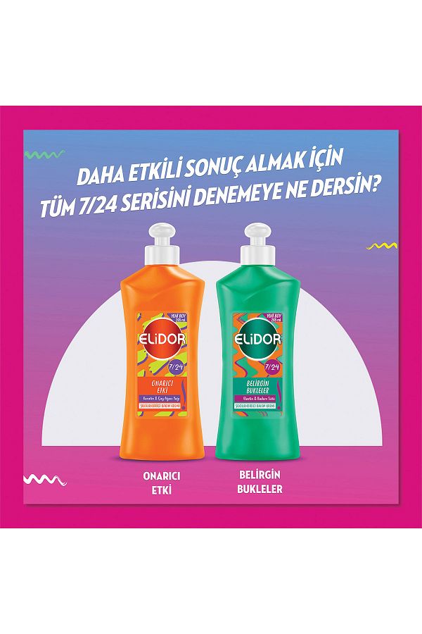 7 24 Şekillendirici Saç Bakım Kremi Elektriklenme Önleyici Argan Yağı Bal 265 ml_5