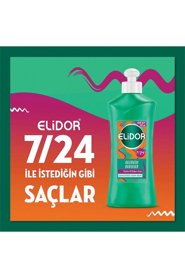 7 24 Şekillendirici Saç Bakım Kremi Belirgin Bukleler Elastin Badem Sütü 265 ml_2