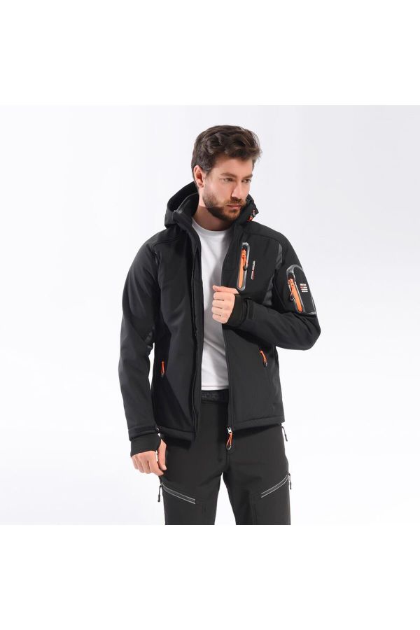 Eagle Softshell Ceket-SİYAH-TURUNCU