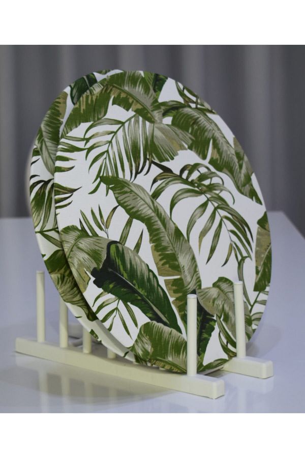 Supla 35 Cm Ahşap Mdf Yaprak Desenli Renk 2 Adet