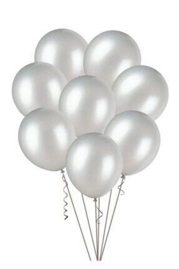 Balonevi Metalik Gümüş Balon