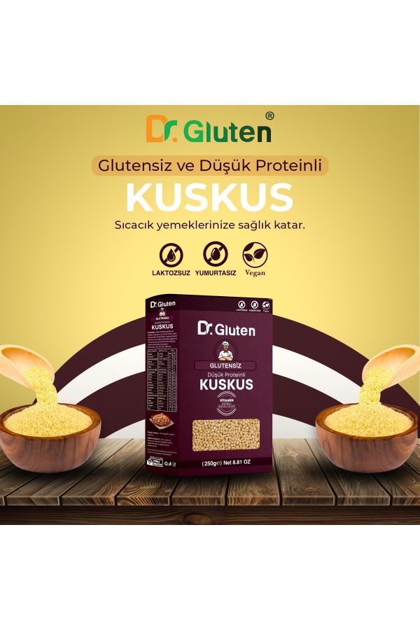 Glutensiz Kuskus Düşük Proteinli Vegan Ve Laktozsuz 250 G