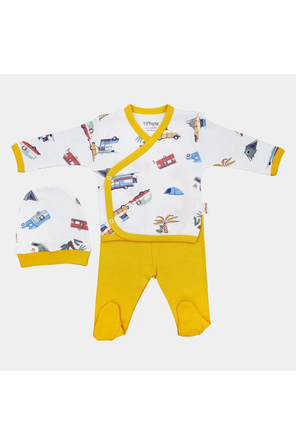 Baby Caravan Theme 3'lü Bebek Zıbın Seti 12078