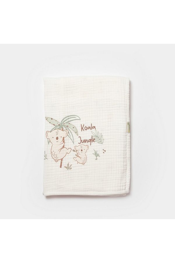 Koala Jungle Müslin Bebek Battaniyesi 88x110 Cm 64685