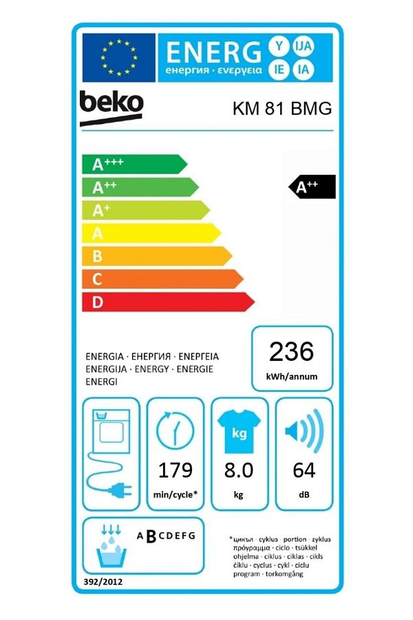 Beko Km 81 Bmg 8 Kg Çamaşır Kurutma Makinesi - Görsel 4