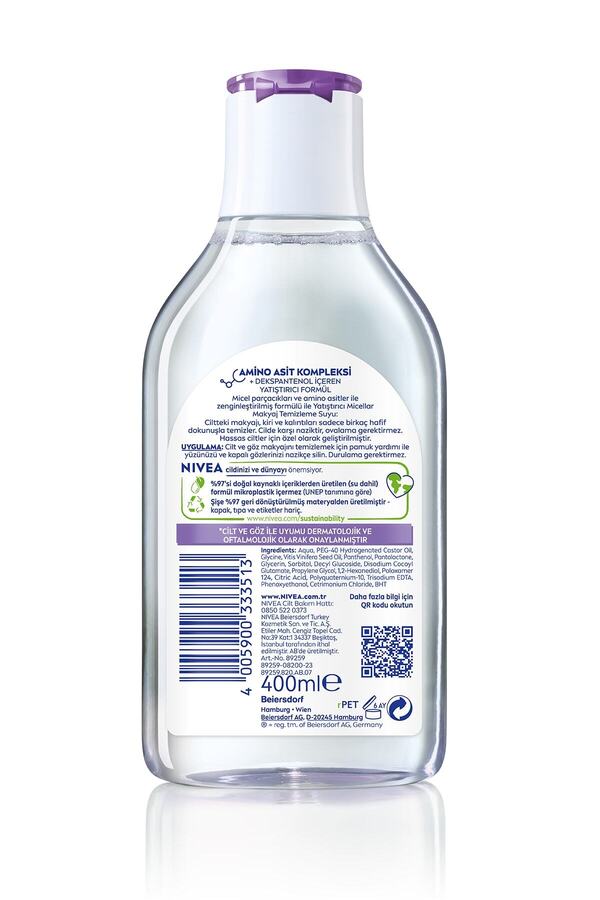 Micellar Makyaj Temizleme Suyu Hassas Cilt 400 Ml,yüz,göz Ve Dudak Temizleme_1