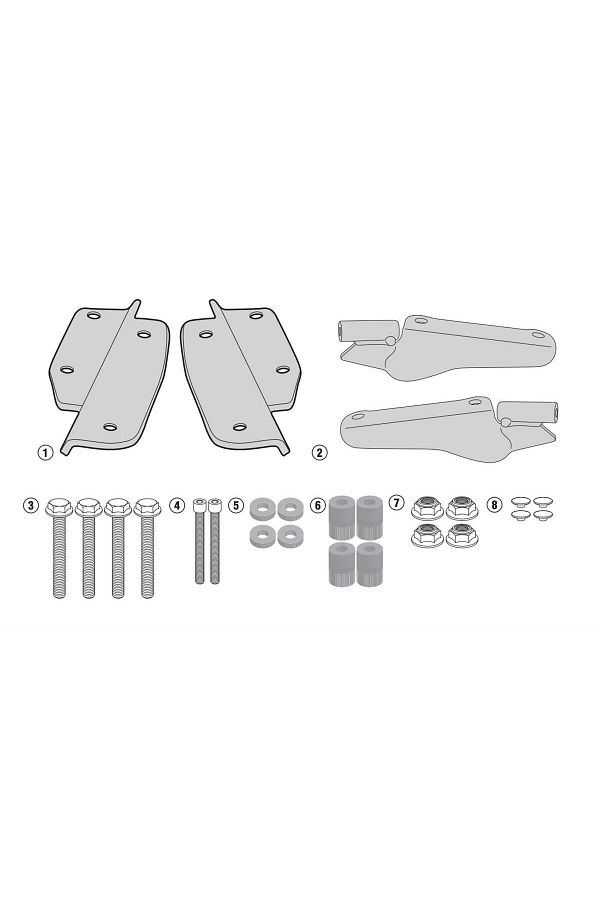 Kr1144 Honda Crf1000 Afrıca Twın (16-17) Arka Çanta Tasiyici
