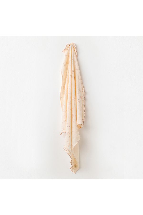 BEBEK BATTANİYE BLANKET 95X85 MUSLIN PRETTY FLOWERS