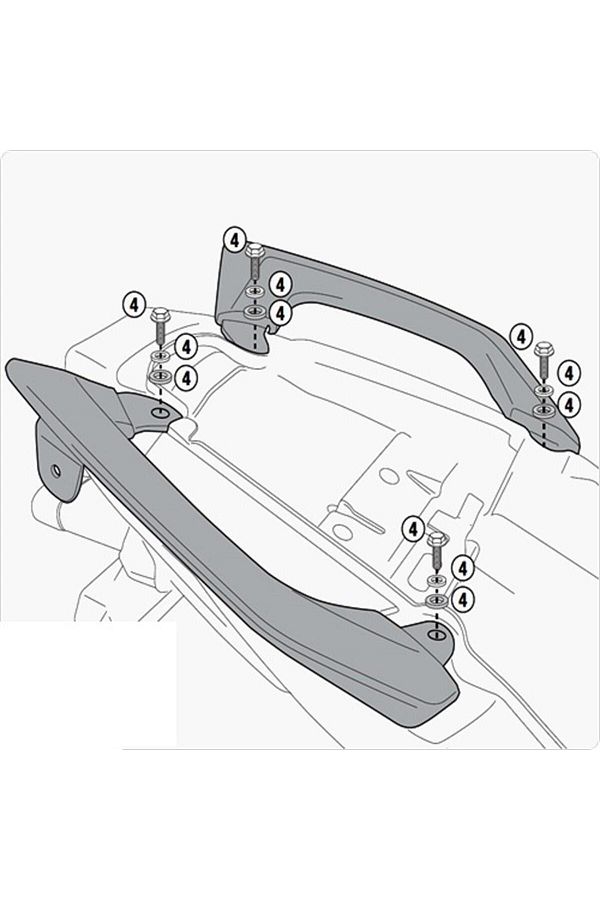 Givi 4103kıt Kawasakı Versys 650 (10-14) Yan Çanta Taşıyıcı Bağlantı Kiti