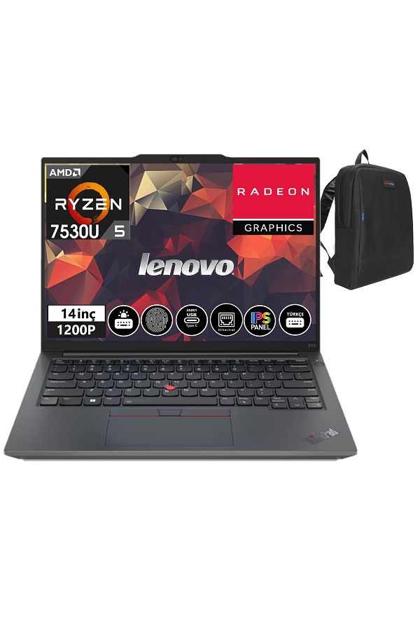 LENOVO Thinkpad E14 Gen5 Ryzen™ 5 7530U 24GB 256GB SSD 14" W11PRO Wuxga IPSTB21JR0009TX41+ZETTAÇANTA