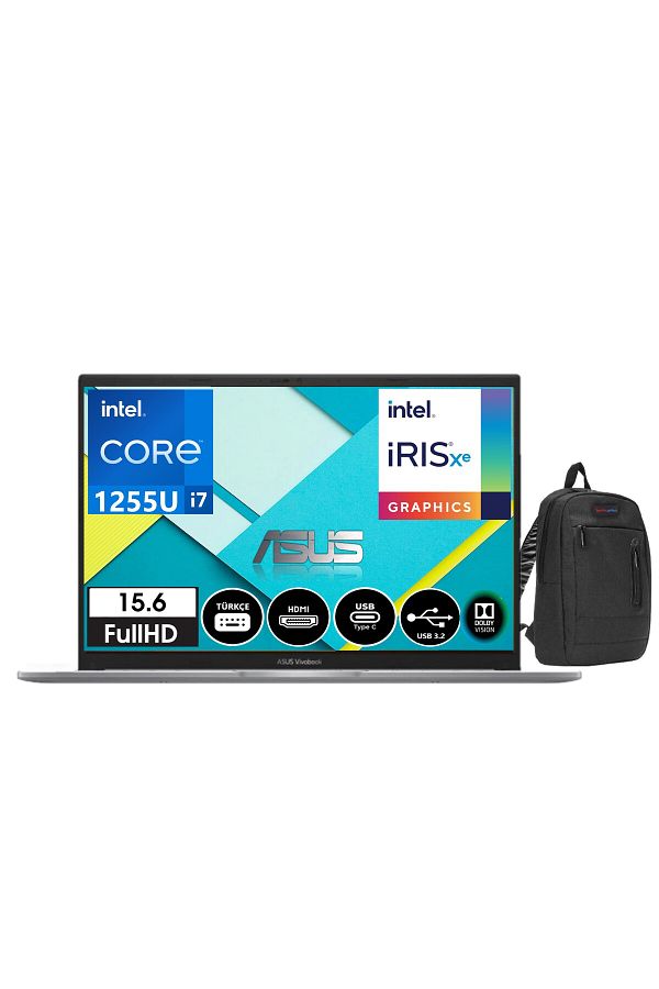 ASUS Vivobook X1504ZA-BQ324 I7 1255U 16 GB 1tb SSD 15.6" Dos FhdX1504ZA07+ZETTAÇANTA