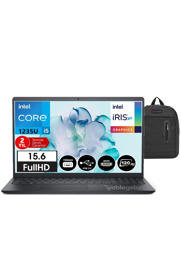 Dell INSPIRON15 3520 I5-1235U 8gb 1tb SSD 15,6" Fhd 120Hz FDOS INS35202405200903+WEBLEGELSINÇANTA