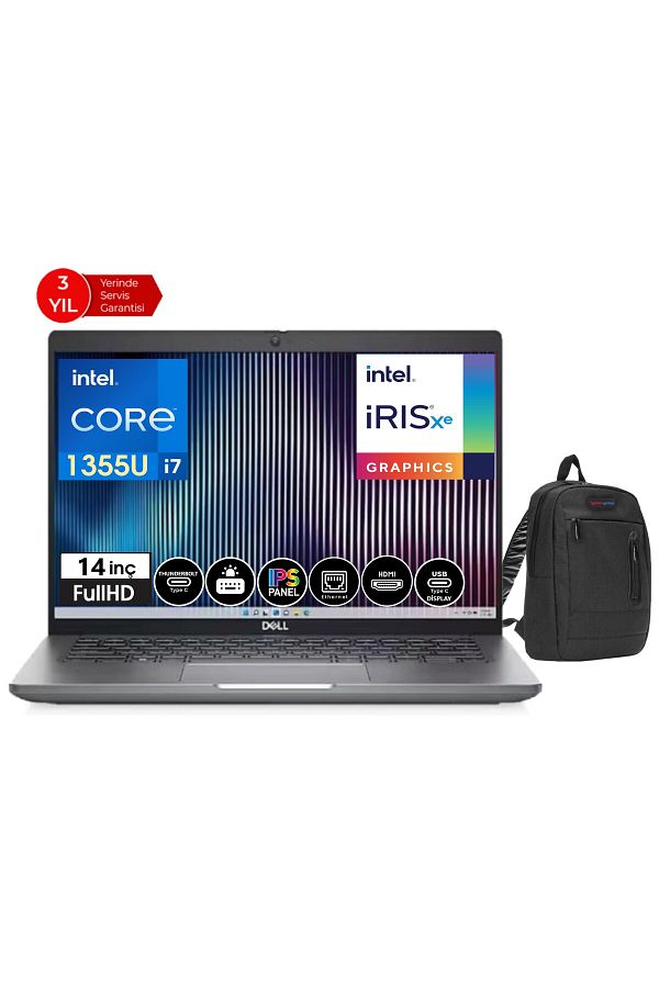 Dell Latıtude 5440 13.nesil Intel I7 1355U 64GB 1tb SSD 14" W11HOME FhdDLN025L54401431+ZETTAÇANTA