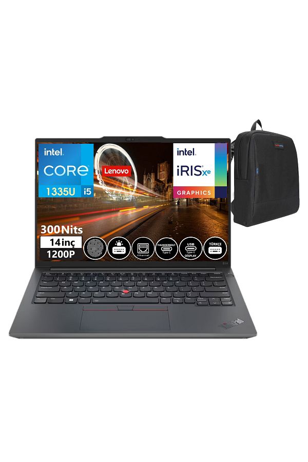 LENOVO Thinkpad E14 Gen5 I5 1335U 8gb 512GBSSD 14" Wuxga IPS W11PRO TB21JK0004TX14+ZETTAÇANTA - Görsel 2