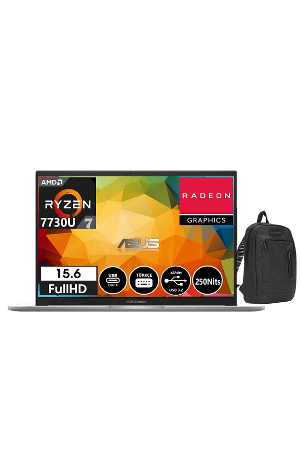 ASUS Vivobook M1502YA-NJ190 Ryzen 7 7730U 16GB 512GB SSD 15.6" W11PRO FhdM1502YA-NJ19038+ZETTAÇANTA