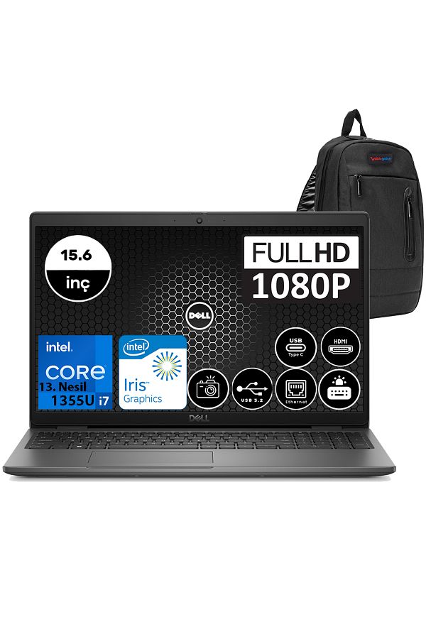 Dell Latitude 3540 I7 1355U 16GB 2tb SSD W11PRO Uyumlu 15.6" Fhd N022L354015W08 +ZETTAÇANTA