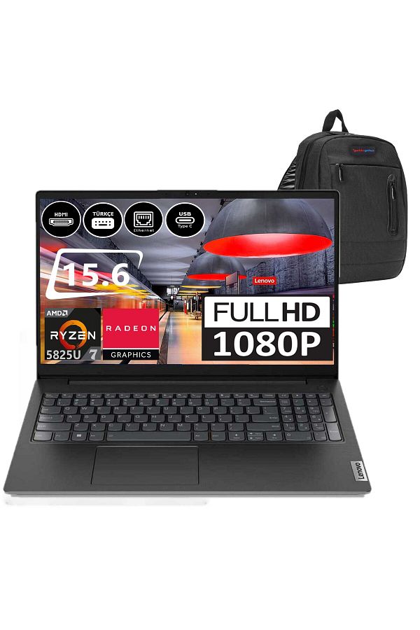 LENOVO V15 Gen3 Aba Ryzen 7 5825U 24GB 2tb SSD FDOS 15.6" Fhd V82TV004LTX06+ZETTAÇANTA