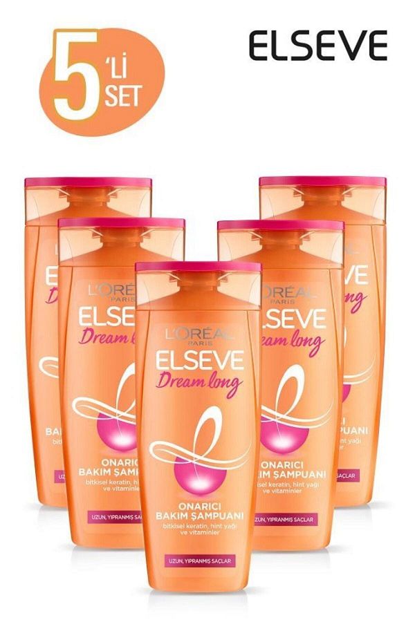 5'li Dream Long Onarıcı Bakım Şampuanı 360 ml Seti  36005237829325