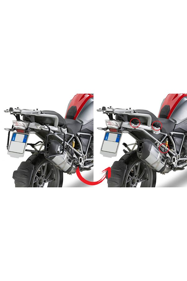 PLR5108 BMW R 1200 GS-ADVENTURE (13-18)-R1250 GS (19-23)-ADVENTURE (19-23) YAN ÇANTA TAŞIYICI
