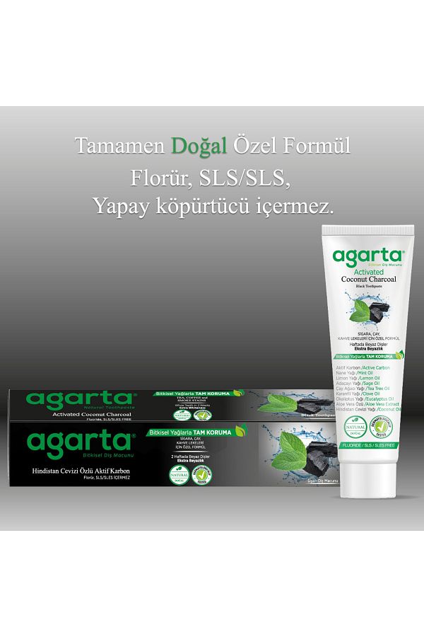 Doğal Hindistan Cevizi Özlü Aktif Karbonlu Florürsüz Diş Macunu 100 Ml/130 gr_4