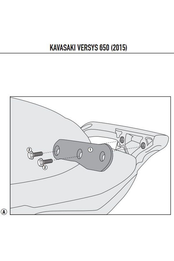 4114KITK KAWASAKI VERSYS 650 (15-23) YAN ÇANTA TAŞIYICI BAĞLANTI KITI