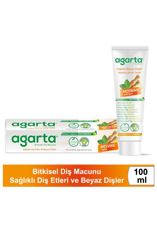 Doğal Misvak Özlü Florürsüz Beyazlatıcı Diş Macunu 100 Ml/130 gr_2