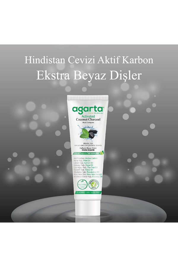Doğal Hindistan Cevizi Özlü Aktif Karbonlu Florürsüz Diş Macunu 100 Ml/130 gr_3