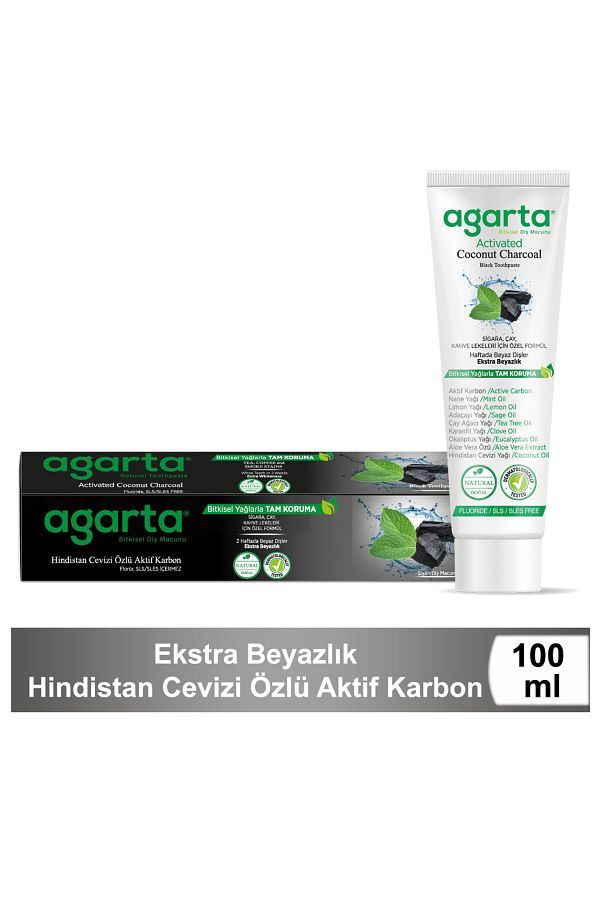 Doğal Hindistan Cevizi Özlü Aktif Karbonlu Florürsüz Diş Macunu 100 Ml/130 gr_1