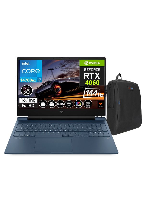 HP Victus 16-R1001NT I7 14700HX 32GB 1TBSSD 8GB RTX4060 16.1" 144Hz IPS Fhd FDOS VCS9J205EA05+ZETTAÇNT