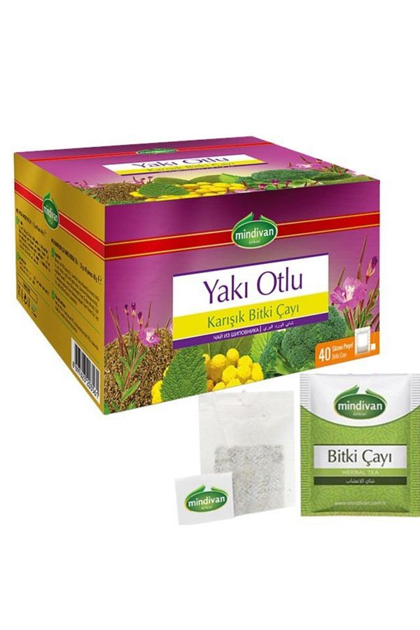 Yakı Otlu Çay 40'lı Ipli Zarflı (karışık Bitki Çayı) Süzen Poşet
