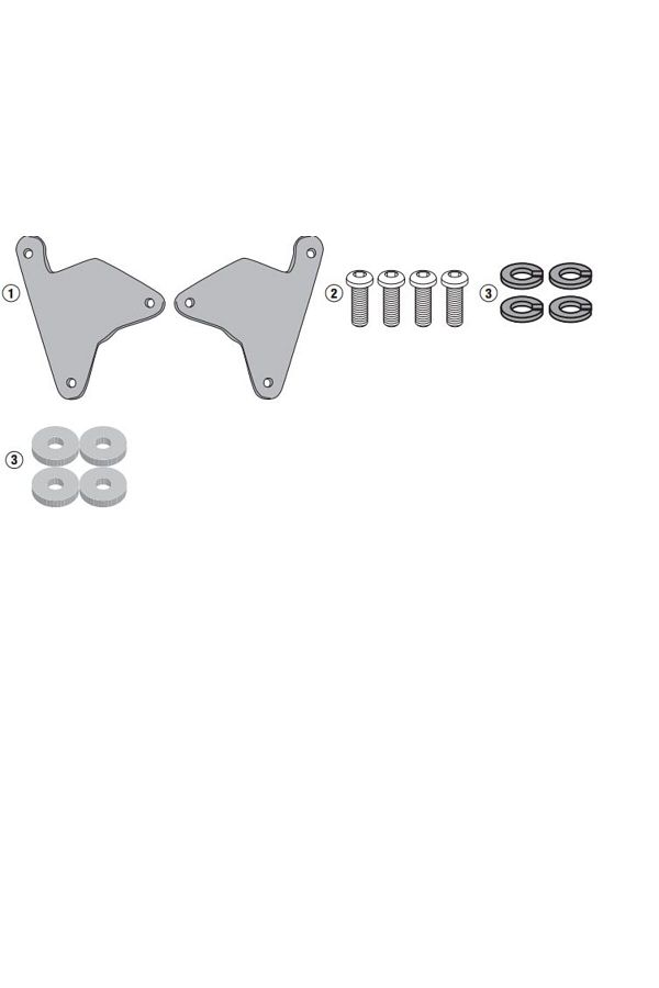 1179KIT HONDA CRF1100L AFRICA TWIN (20-23) YAN ÇANTA TAŞIYICI BAĞLANTISI