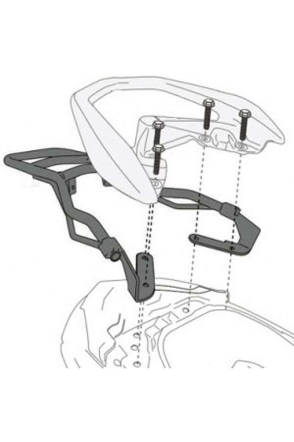 SR2123 YAMAHA N-MAX 125-155 (15-20) ARKA ÇANTA TAŞIYICI