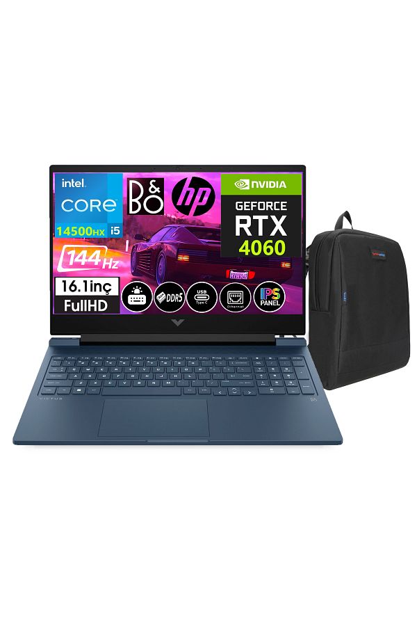 HP Victus 16-R1057NT I5-14500HX 64GB 1TBSSD 8GB RTX4060 16.1" 144Hz IPS Fhd W11P VCS9J260EA26+ZETTAÇNT