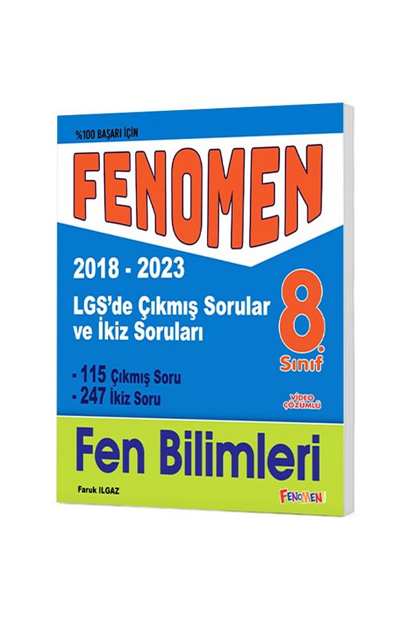 FENOMEN 8 LGS FEN BILIMLERI ÇIKMIS SORULAR VE IKIZ SORULARI (2018-2023)