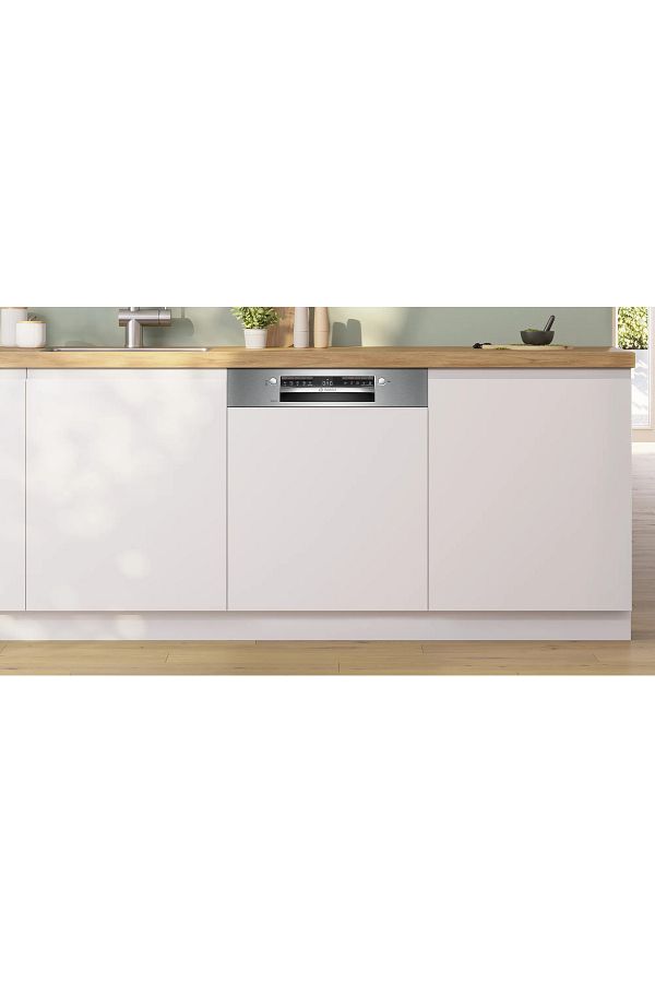 Bosch SMI4IKS50T Bosch Serie 4 Yarı Ankastre Bulaşık Makinesi 60 cm Paslanmaz çelik - Görsel 3