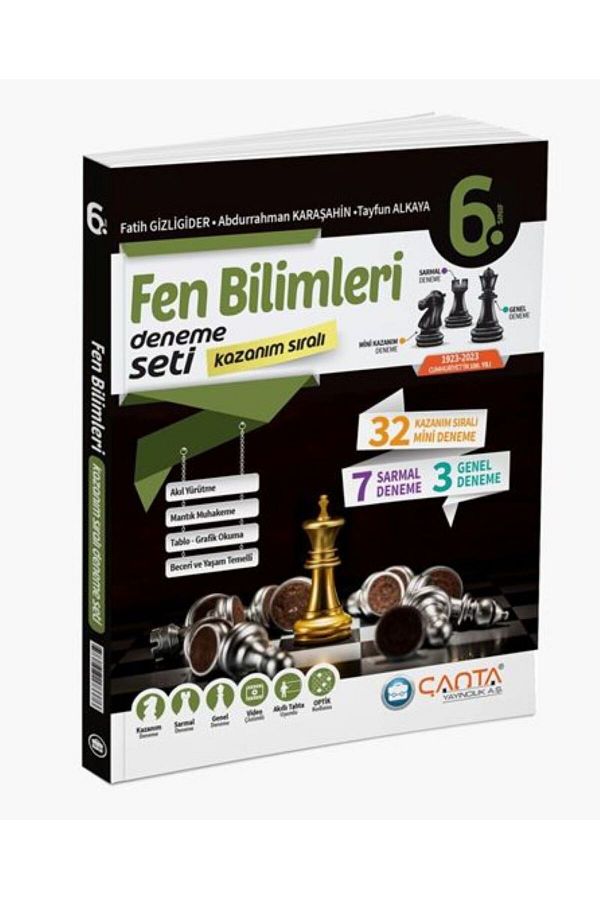 Çanta Yayınları 6. Sınıf Fen Bilimleri Kazanım Sıralı Deneme Seti